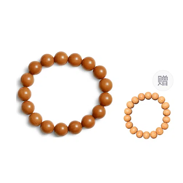 梨云暮雪 经典大圆珠老熟款  深度抛光  巧克力色  精品亮光#好运 猴头核桃 手串 男女同款情侣款