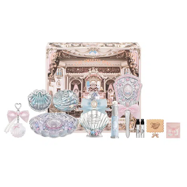 花知晓 珊瑚幻梦礼盒彩妆套装 气色修饰肤色 十一件套