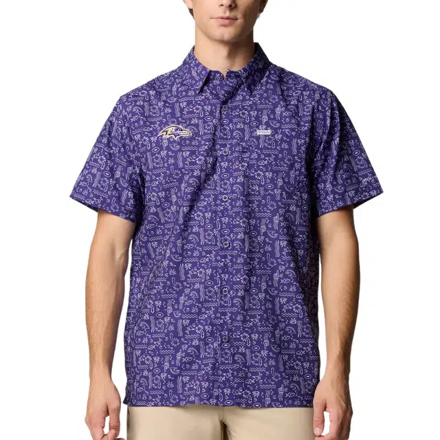 Columbia PFG Super Slack Tide Omni-Shade Baltimore Ravens