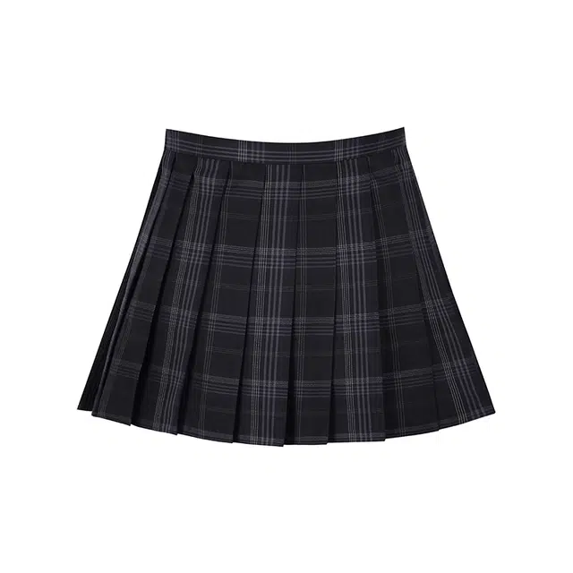 花铃太太 小格子裙女学院风百搭高腰显瘦秋冬格纹休闲短裙 女款
