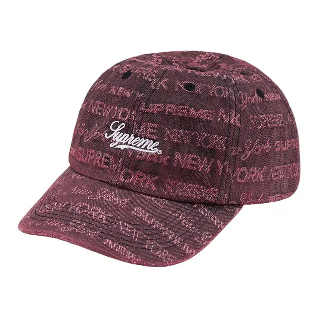 Supreme Week 4 Multi Type Jacquard Denim 6-Panel
