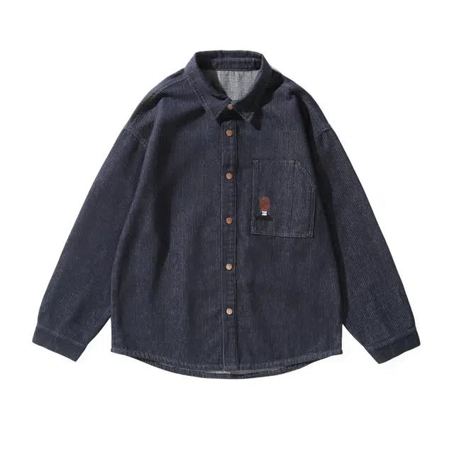 希越 美式复古丹宁原色水洗牛仔衬衫秋季宽松大码休闲长袖衬衣夹克 男款
