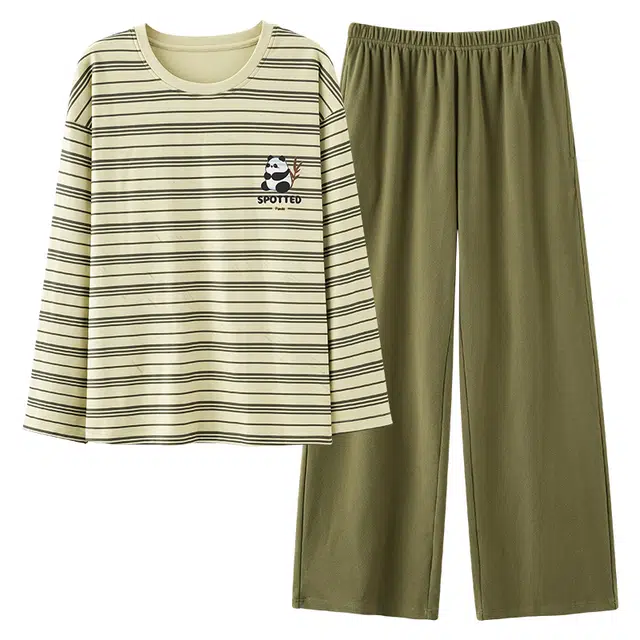 俏薇妮 德绒秋冬季加厚长袖休闲简约可外穿家居服睡衣套装 女款