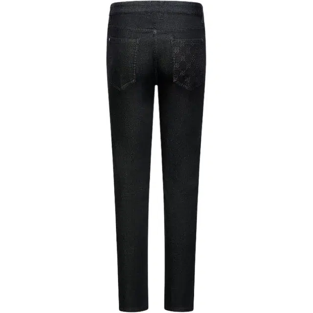 比音勒芬 静默复古穿搭舒适百搭时尚大气气质经典猫须水洗纹理合身直筒裤秋季中腰长裤牛仔裤 男款