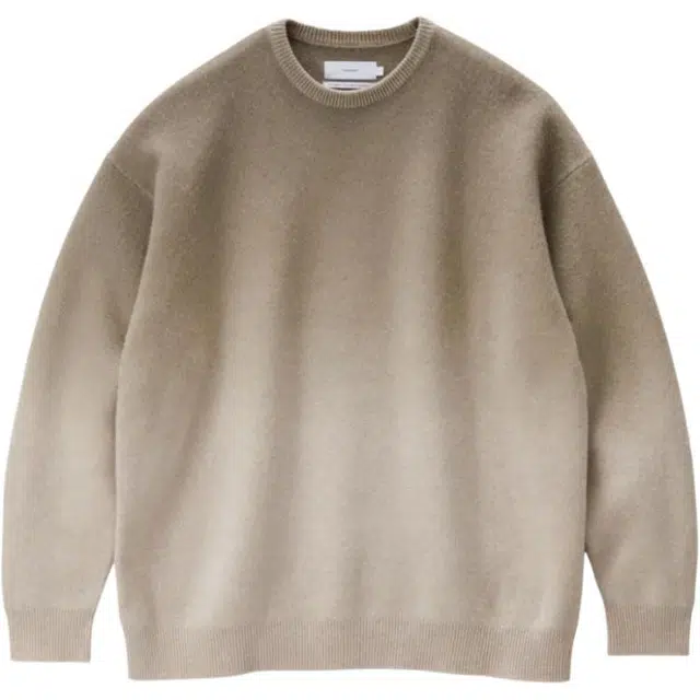 Graphpaper FW25 Gradient Dyed Wool Crew Neck Knit