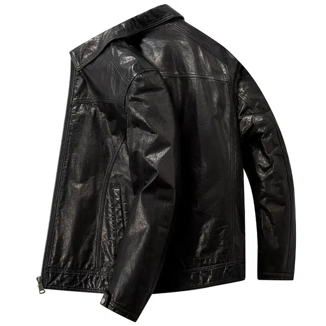 LH HOMME 2025 Slim Fit Leather Jacket