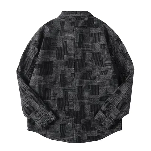 希越 高级感痞帅格子长袖衬衫复古工装牛仔外套春秋水洗休闲夹克 男款