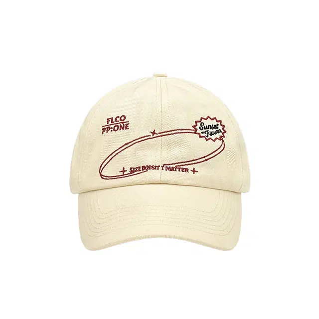 钓鱼熊 小众字母刺绣休闲百搭软顶帽子 棉 鸭舌帽 男女同款情侣款