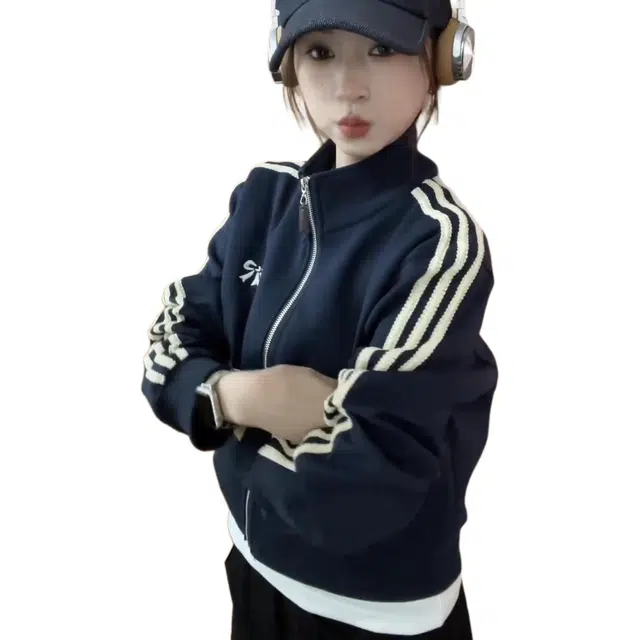 小卷要加油 短款棒球服外套女秋装宽松休闲小个子巨好看百搭上衣夹克 女款