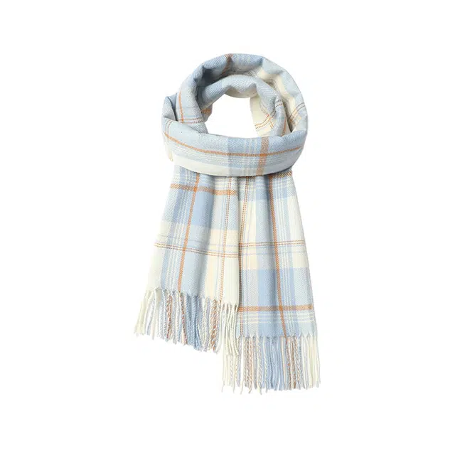 雅鹿优选 超级氛围感百搭格子心动礼盒装 聚酯纤维 绒线围巾 男女同款情侣款