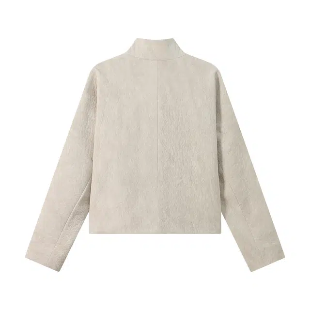 江南先生 流浪者之歌 挺阔复古纹理顺质感外套闲百搭宽松夹克 男女同款