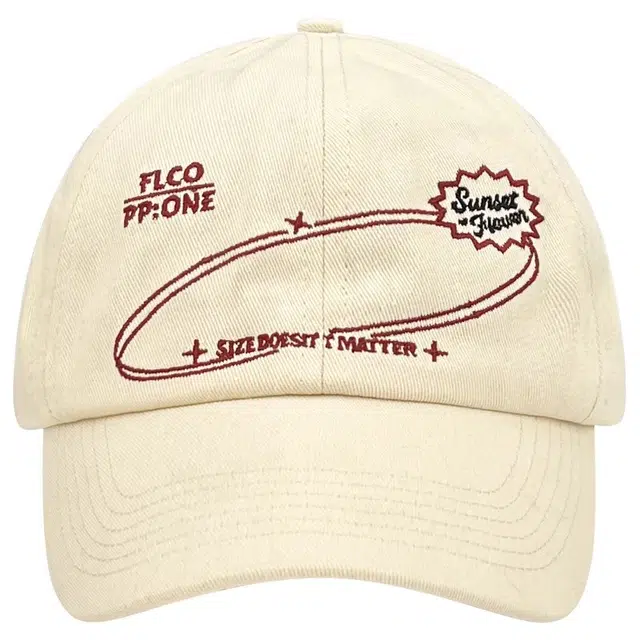 钓鱼熊 小众字母刺绣休闲百搭软顶帽子 棉 鸭舌帽 男女同款情侣款