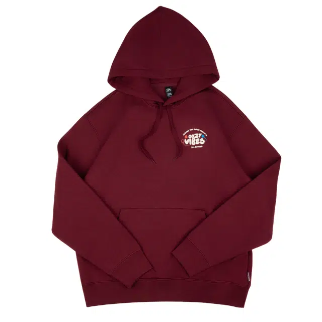 超级安踏 时尚休闲风格加绒宽松卫衣  男女同款 安可拉红