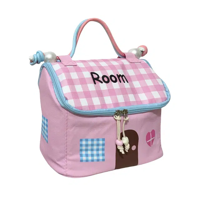 吉圣瑞可爱化妆包 大容量高端分区外出洗漱便携品收纳袋 分区旅行收纳包多巴胺