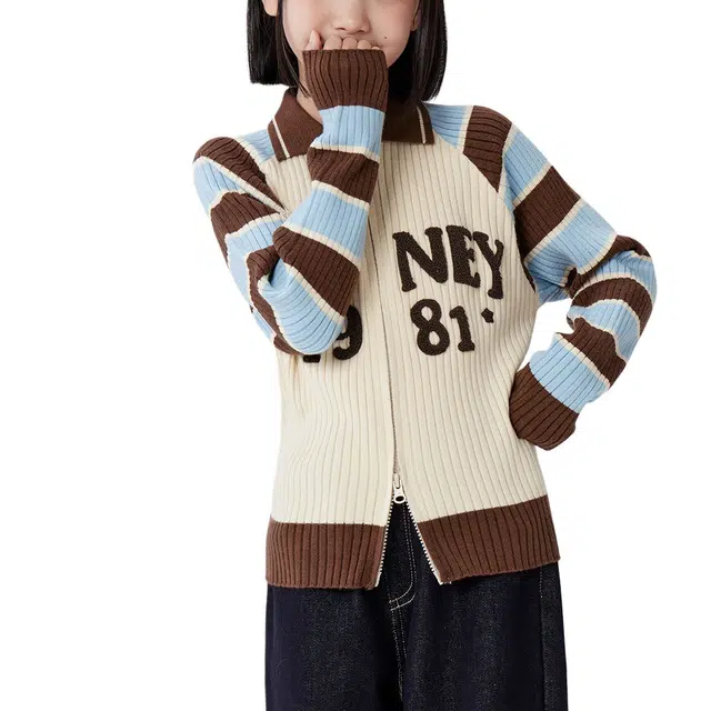 左西毛衣 翻领针织柔软厚款 儿童款