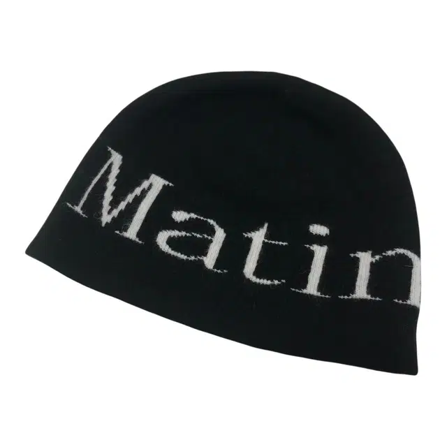 MATIN KIM Printed Nylon Beanie Black