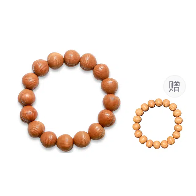 梨云暮雪 福寿绵绵蟠桃拉丝深抛工艺 料子老熟#好运 猴头核桃 手串 男女同款情侣款