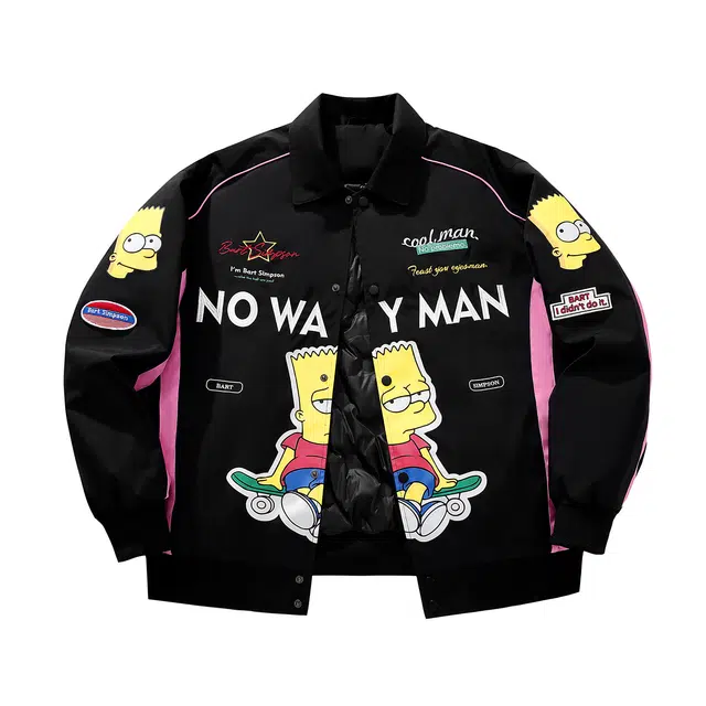 The Simpsons Racing Patchwork Down Jacket