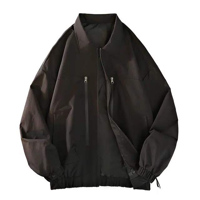 棉基因 冬季重工老钱风防风飞行员纯色欧美高街情侣款洋气底特律上衣短款潮酷痞帅韩系女穿搭运动户外登山中长款男装夹克外套 男女同款