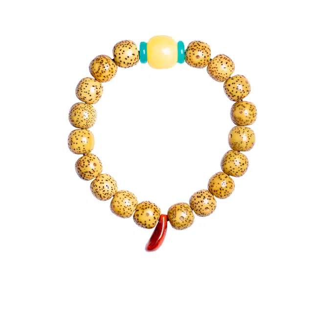 茂琼 招财纳福万事顺遂好运连连新中式国潮复古典雅气质精致文玩转运珠念珠佛珠时尚国风高级文玩 星月菩提 手串 男女同款情侣款