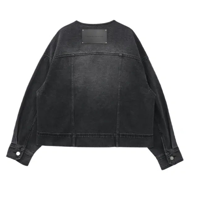 TREEMINGBIRD One Button Denim Set-up Jacket