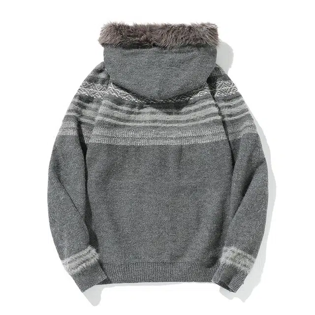 棉基因 潮牌圆领宽松复古简约时尚高级感百搭毛衣 男女同款