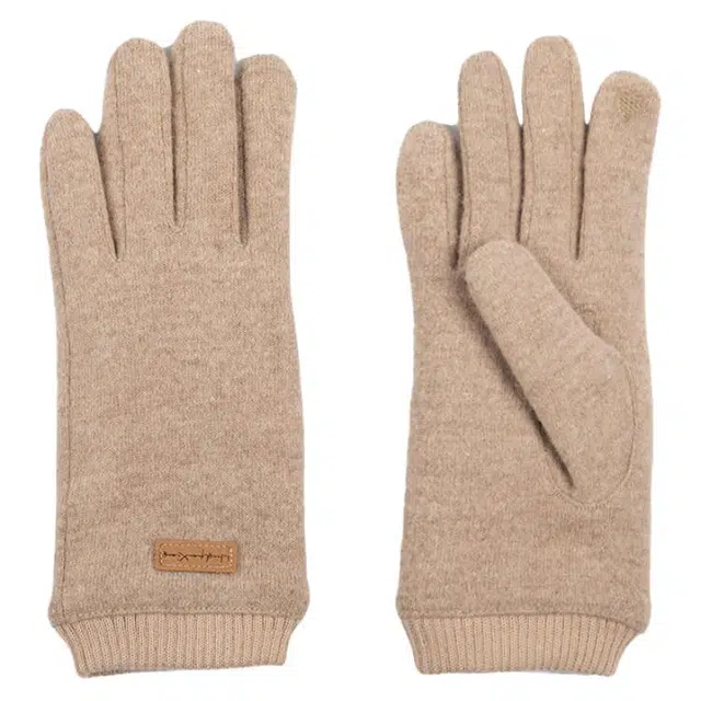 恒源祥 品牌保暖防风保暖加绒加厚骑行高弹螺纹腕口 羊毛 绒线手套 女款