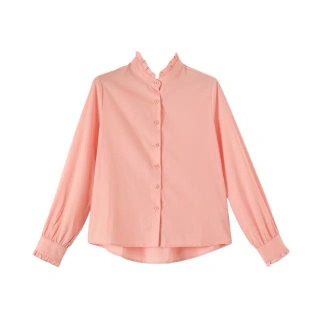 晚白 时尚宽松休闲潮流衬衫 女款