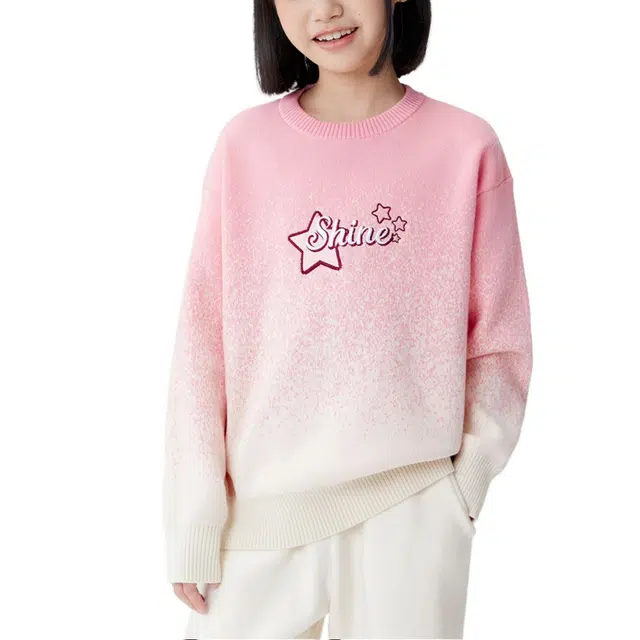 左西毛衣 渐变针织厚款柔软 儿童款