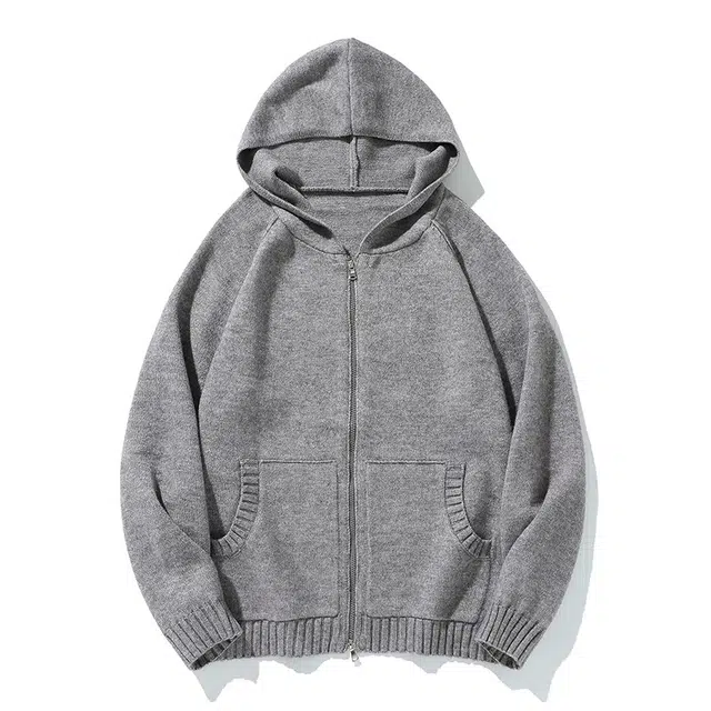 棉基因 针织外套清新森系肌理感毛线衣厚实内搭休闲运动氛围感职场通勤极简风女装高街美式亲肤打底衣松弛感青少年学院风毛衣 男女同款