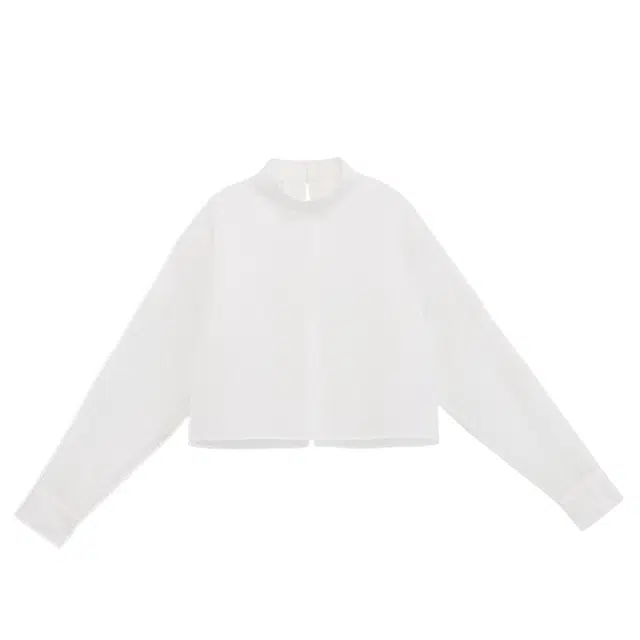 TREEMINGBIRD Bar-tack Slit Blouse