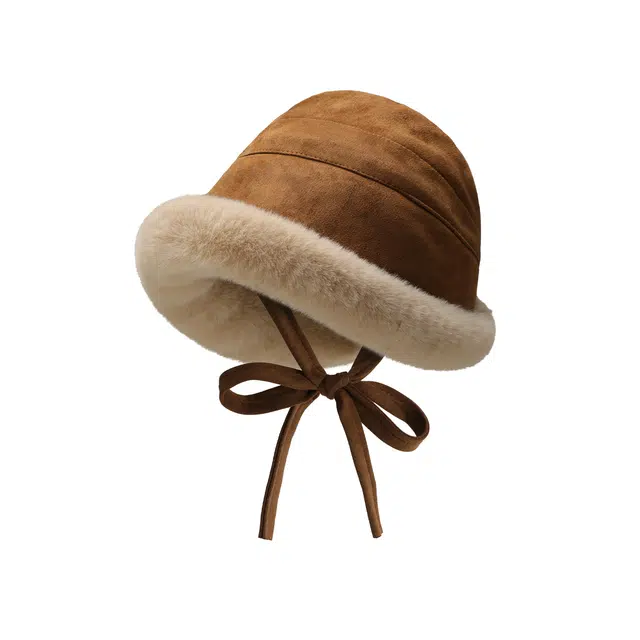 稻草人 毛茸茸保暖可爱百搭 防风防寒 显脸小 涤纶 渔夫帽 女款