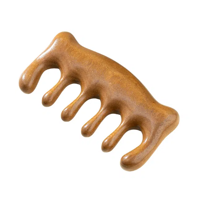 子婳 古色古香猫耳梳独特设计健康按摩放松身心舒缓头皮护发解压精美工艺 金丝檀木 梳子 男女同款情侣款