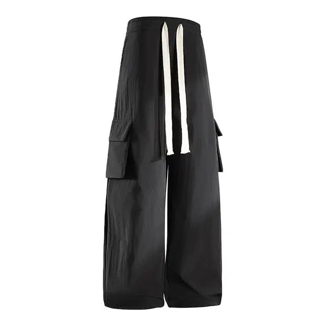 海尔斯 简约百搭直筒高街舒适中腰宽松系带休闲裤 男款