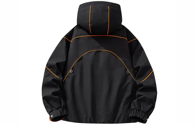 普鲁士多特蒙德 纯色字母美式复古加厚宽松鸭绒户外运动连帽保暖防钻绒柔软亲肤长袖羽绒服 男女同款