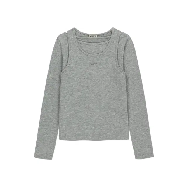 MARITHE FRANCOIS GIRBAUD LAYERED JERSEY LONG SLEEVE