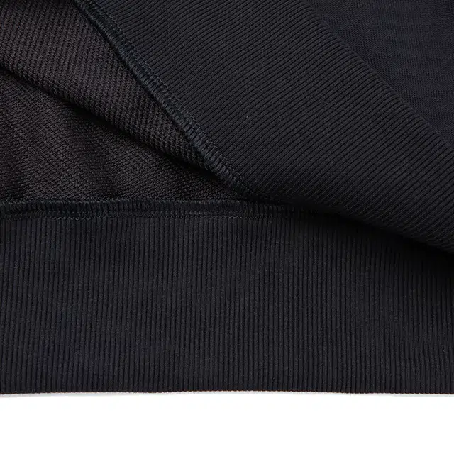 特步 纯色百搭保暖卫衣 男款 正黑色