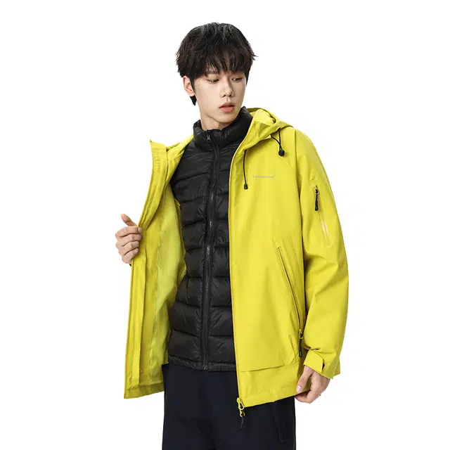 太子龍 日系三合一冲锋衣户外三防登山风衣防水防风加棉保暖外套夹克 男女同款