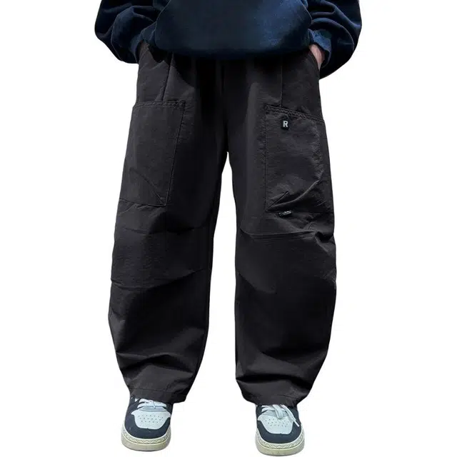 黑恐龙牛仔裤 春秋款中大童儿童字母印花标准休闲长裤 青少年