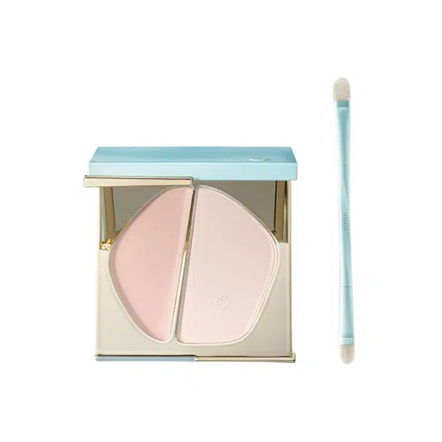 彩棠 双拼高光粉膏高光刷彩妆套装 易上色细闪
