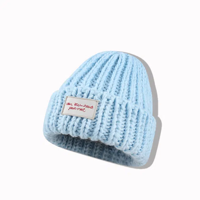 无限兔 大头围百搭针织帽子加厚保暖加绒护耳韩系双层加厚帽檐 腈纶 绒线帽 男女同款情侣款