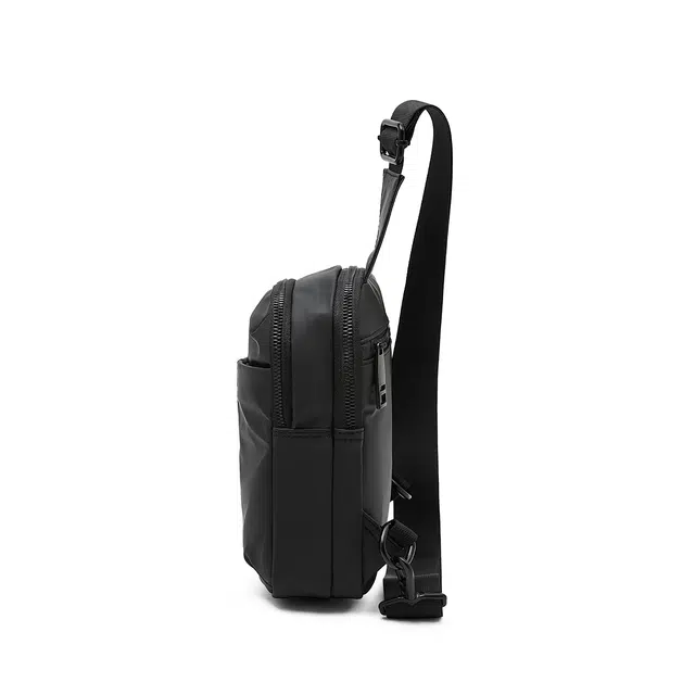 老人头 百搭休闲轻便通勤单肩旅游骑行包 人造革 胸包 男女同款情侣款 多色