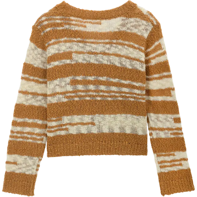 谜秀 复古黄虫草纱开衫针织衫 女款