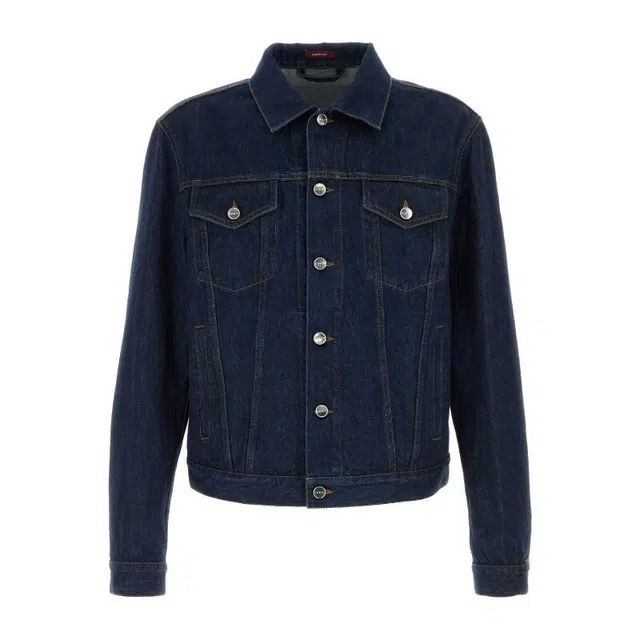 GUCCI FW25 Cotton Webbing Denim Jacket