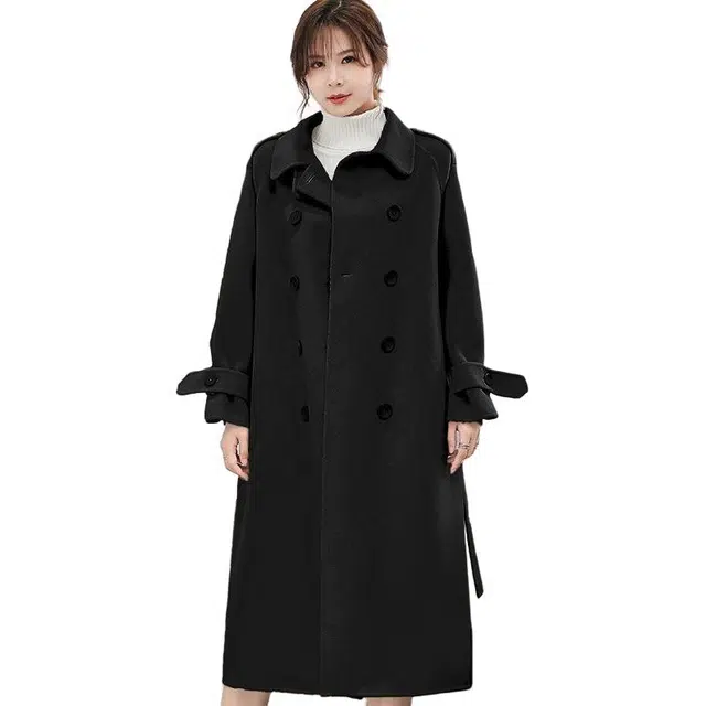 俞兆林 时尚简约复古百搭宽松日常通勤优雅舒适气质大衣 女款