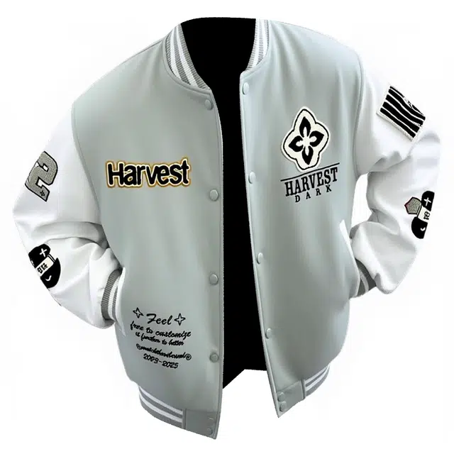 JIMI&JONS Embroidered Baseball Jacket