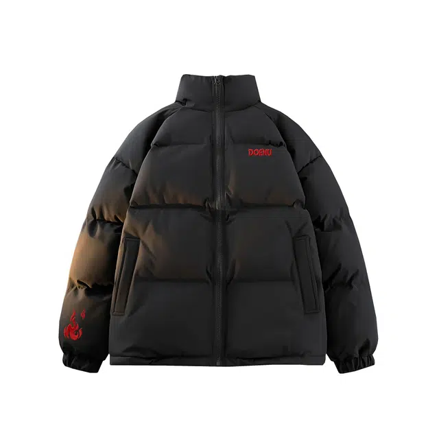 DOENU Embroidered Logo Puffer Jacket