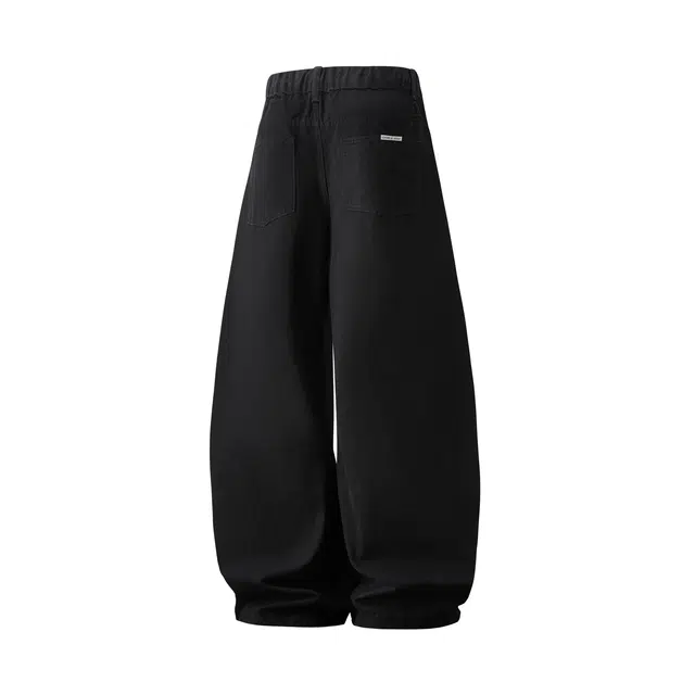 CHARLIE GOLF Retro Logo Wide Straight Jeans