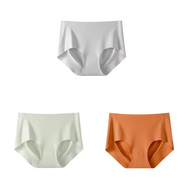 皇室品轩 一片式无痕女士冰丝瑜伽健身运动女全棉纯棉抗菌少女性感女生三角内裤 女款