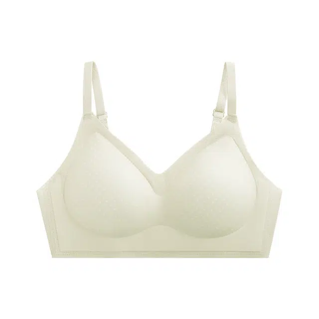 慕梵度 无痕裸感透气冰凉亲肤舒适清爽聚拢内衣女无钢圈固定杯软支撑上托防下垂收副乳美背简约时尚文胸 女款